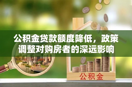 托里公积金贷款额度降低，政策调整对购房者的深远影响