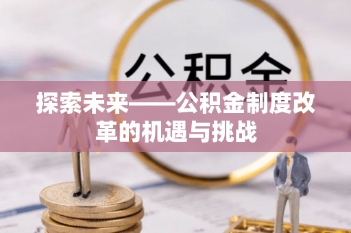 托里探索未来——公积金制度改革的机遇与挑战