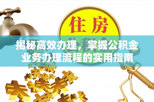 托里揭秘高效办理，掌握公积金业务办理流程的实用指南