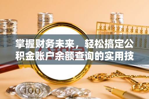 托里掌握财务未来，轻松搞定公积金账户余额查询的实用技巧