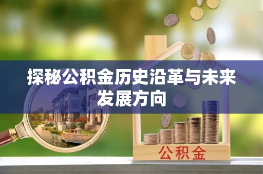 托里探秘公积金历史沿革与未来发展方向