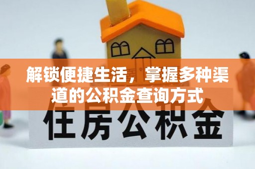 托里解锁便捷生活，掌握多种渠道的公积金查询方式