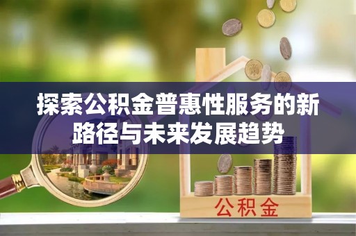 托里探索公积金普惠性服务的新路径与未来发展趋势