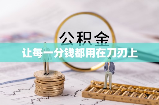 托里让每一分钱都用在刀刃上